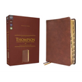 Nkjv, Thompson Chain-Reference Bible, Leathersoft, Brown, Red Letter, Thumb Indexed, Comfort Print