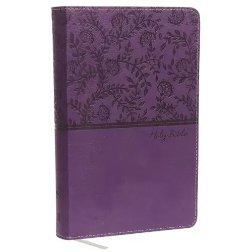 NKJV, Deluxe Gift Bible, Imitation Leather, Purple, Red Letter Edition