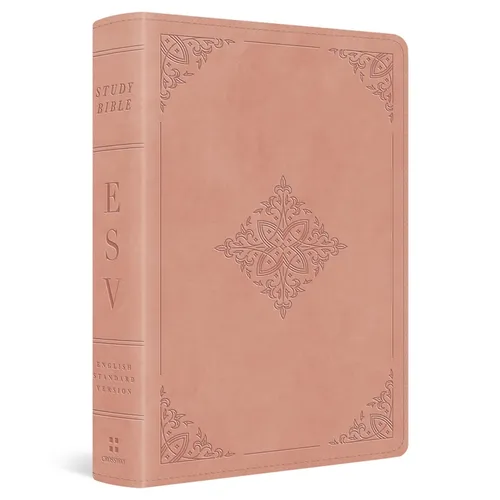 ESV Study Bible, Personal Size (Trutone, Blush Rose, Fleur-De-Lis Design)