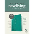 NLT Compact Giant Print Bible, Filament Enabled (Leatherlike, Peony Rich Teal, Red Letter)