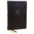 KJV Holy Bible with Apocrypha and 73,000 Center-Column Cross References, Black Leathersoft, Red Letter, Comfort Print: King James Version