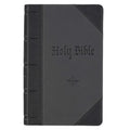 KJV Bible Giant Print Standard-Size (Faux Leather, Black/Gray)