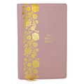 KJV Personal Size Large Print End-Of-Verse Reference Bible, Pink Leathersoft, Red Letter, Comfort Print (Thumb Indexed)