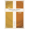 KJV, Amplified, Parallel Bible, Large Print, Hardcover, Red Letter Edition: Two Bible Versions Together for Study and Comparison