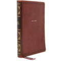 Nkjv, Thinline Reference Bible, Large Print, Leathersoft, Brown, Red Letter Edition, Comfort Print: Holy Bible, New King James Version