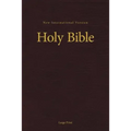 NIV, Pew and Worship Bible, Large Print, Hardcover, Burgundy