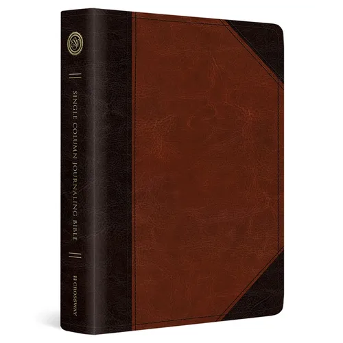 ESV Single Column Journaling Bible (Trutone, Brown/Cordovan, Portfolio Design)