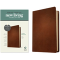 NLT Thinline Reference Bible, Filament Enabled (Genuine Leather, Brown, Red Letter)