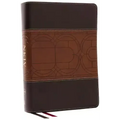 NKJV Study Bible, Leathersoft, Brown, Full-Color, Thumb Indexed, Comfort Print: The Complete Resource for Studying God's Word