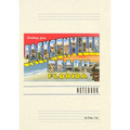 Vintage Lined Notebook Greetings from Jacksonville Beach, Florida