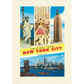 Vintage Lined Notebook Scenes, Greetings from New York City