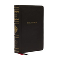 NKJV Large Print Reference Bible, Black Leathersoft, Red Letter, Comfort Print, Thumb Indexed (Sovereign Collection): Holy Bible, New King James Versi