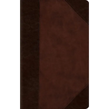 ESV Large Print Compact Bible, Red Letter (Trutone, Brown/Walnut, Portfolio Design)