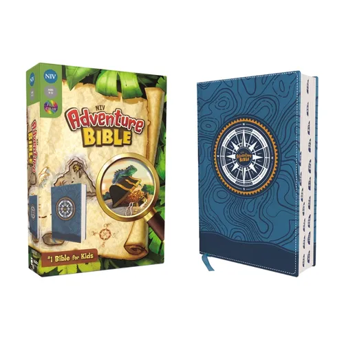 Niv, Adventure Bible, Leathersoft, Blue, Full Color, Thumb Indexed Tabs