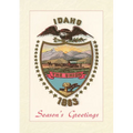 Vintage Lined Notebook Season's Greetings, State Seal