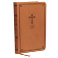 Kjv, Value Thinline Bible, Compact, Leathersoft, Brown, Red Letter Edition, Comfort Print