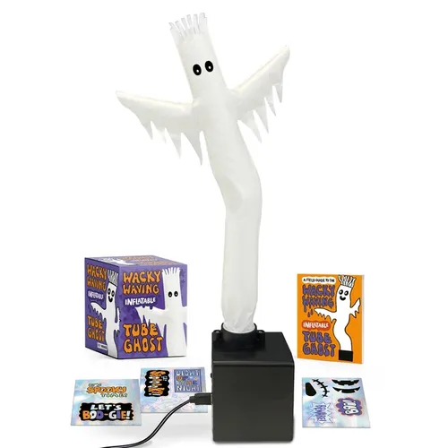 Wacky Waving Inflatable Tube Ghost: Glows in the Dark!