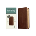 NLT Pocket Thinline Bible, Filament Enabled (Leatherlike, Brown Cross, Red Letter)