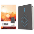 The Message Deluxe Gift Bible (Leather-Look, Charcoal Ascension and Blue Diamonds): The Bible in Contemporary Language