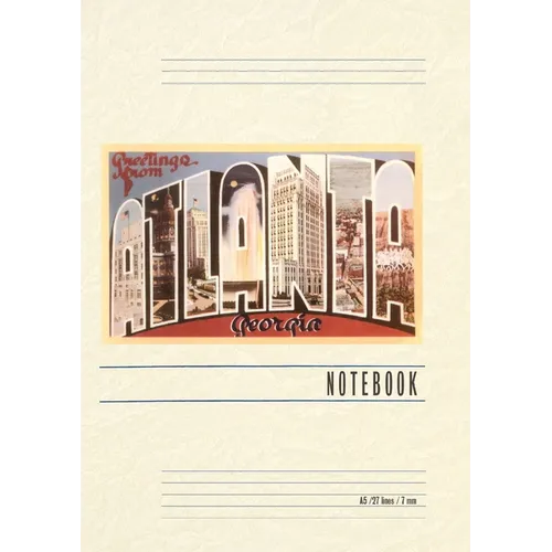 Vintage Lined Notebook Greetings from Altanta
