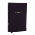 NKJV Personal Size Large Print Bible with 43,000 Cross References, Black Leathersoft, Red Letter, Comfort Print (Thumb Indexed)