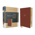 Niv, Wide Margin Bible (a Bible That Welcomes Note-Taking), Leathersoft, Brown, Red Letter, Comfort Print