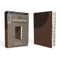 Niv, Super Giant Print Reference Bible (Font Size: 16.5-Point), Leathersoft, Brown, Red Letter, Thumb Indexed, Comfort Print