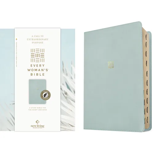 NLT Every Woman's Bible, Filament Enabled (Leatherlike, Sky Blue, Indexed, Red Letter)