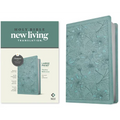 NLT Large Print Thinline Reference Bible, Filament Enabled Edition (Red Letter, Leatherlike, Floral/Teal)