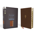 Nasb, Thinline Bible, Large Print, Leathersoft, Brown, Red Letter Edition, 1995 Text, Thumb Indexed, Comfort Print