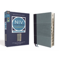 NIV Study Bible, Fully Revised Edition, Personal Size, Leathersoft, Navy/Blue, Red Letter, Thumb Indexed, Comfort Print