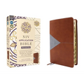NIV Application Bible, Personal Size, Leathersoft, Brown/Blue, Red Letter, Indexed, Comfort Print: Bringing the Ancient Message of the Bible Into Your