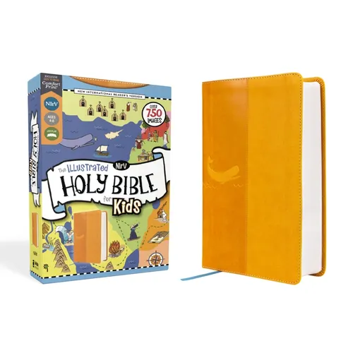 Nirv, the Illustrated Holy Bible for Kids, Leathersoft, Yellow, Full Color, Comfort Print: Over 750 Images