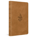 ESV Large Print Value Thinline Bible (Trutone, Nubuck Caramel, Wildflower Design)