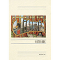 Vintage Lined Notebook Greetings from Big Sur, California