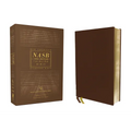 Nasb, Thinline Bible, Genuine Leather, Buffalo, Brown, Red Letter Edition, 1995 Text, Comfort Print