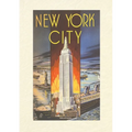 Vintage Lined Notebook New York City, Empire State Building