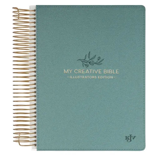 KJV Holy Bible, My Creative Bible - Illustrators Edition, Journal Space, Hardcover, King James Version, Teal Debossed