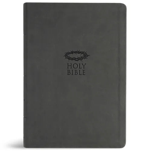 KJV Super Giant Print Reference Bible, Value Edition, Charcoal Leathertouch