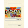 Vintage Lined Notebook Greetings from Lakeland, Florida