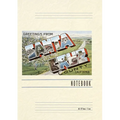 Vintage Lined Notebook Greetings from Santa Cruz, California